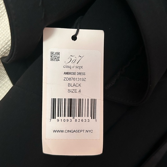 Cinq a Sept Black Ambrose Dress Sz. 4 NWT - Picture 9 of 14